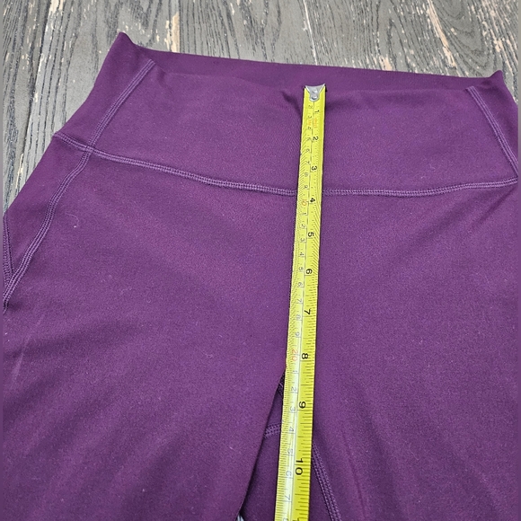 Fabletics High-Waisted PureLuxe Tie-Up Leggings Purple Plum Size X-Small - Picture 8 of 14